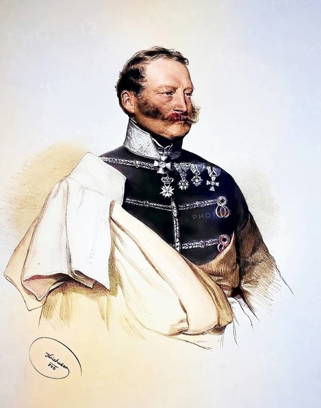 Friedrich Karl Fürst zu Schwarzenberg (born 30 September 1800 in Vienna, died 6 March 1870 in Vienna) was an imperial Austrian major general and writer, Historical, digitally restored reproduction from a 19th century original, Record date not stated