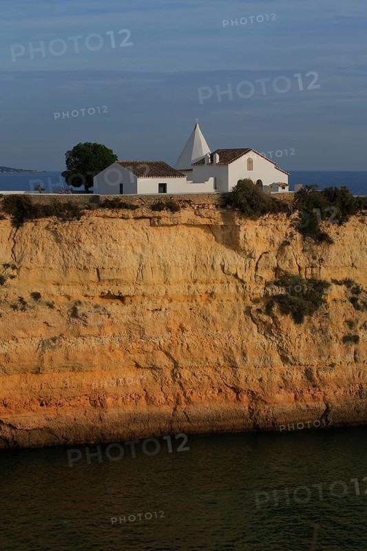 Chapel of Senhora da Rocha, Lady of the Rock, near Lagoa Carvoeiro, Algarve, Portugal, Europe