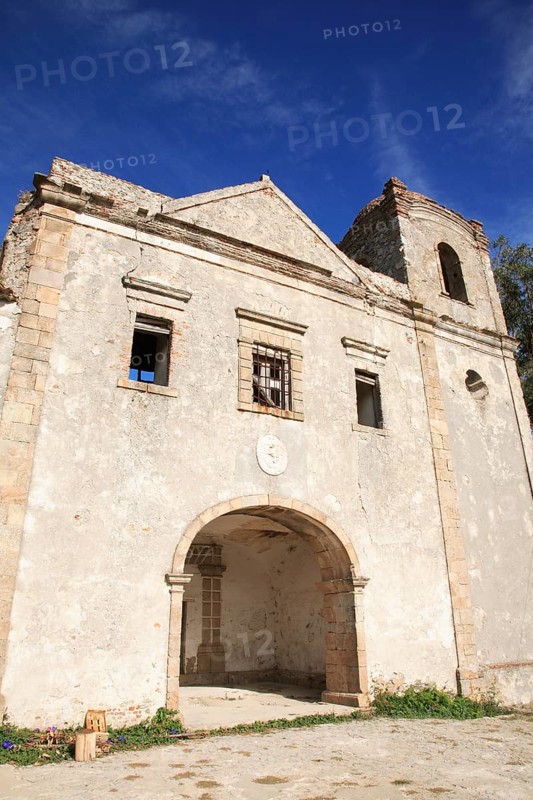 Monastery of Nossa Senhora do Desterro in Monchique, ruins, destroyed by earthquake in 1775, Algarve, Portugal, Europe
