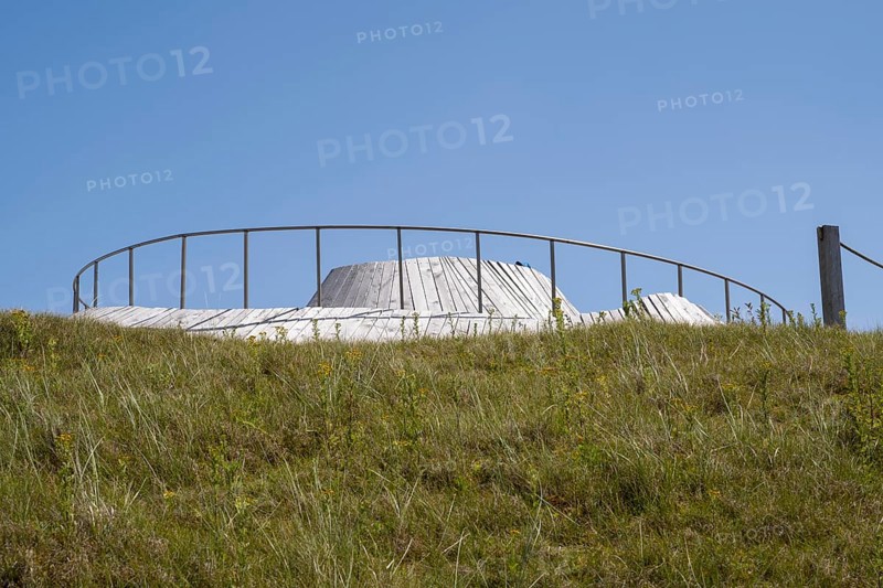 Viewpoint on the dune, Lower Saxony Wadden Sea National Park, Norderney, East Frisian Island, East Frisia, Lower Saxony, Germany, Europe