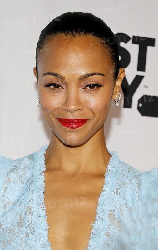 Zoe Saldana at the Eva Longoria Foundation Dinner Gala held at the Four Seasons Hotel in Beverly Hills, USA on November 8, 2018