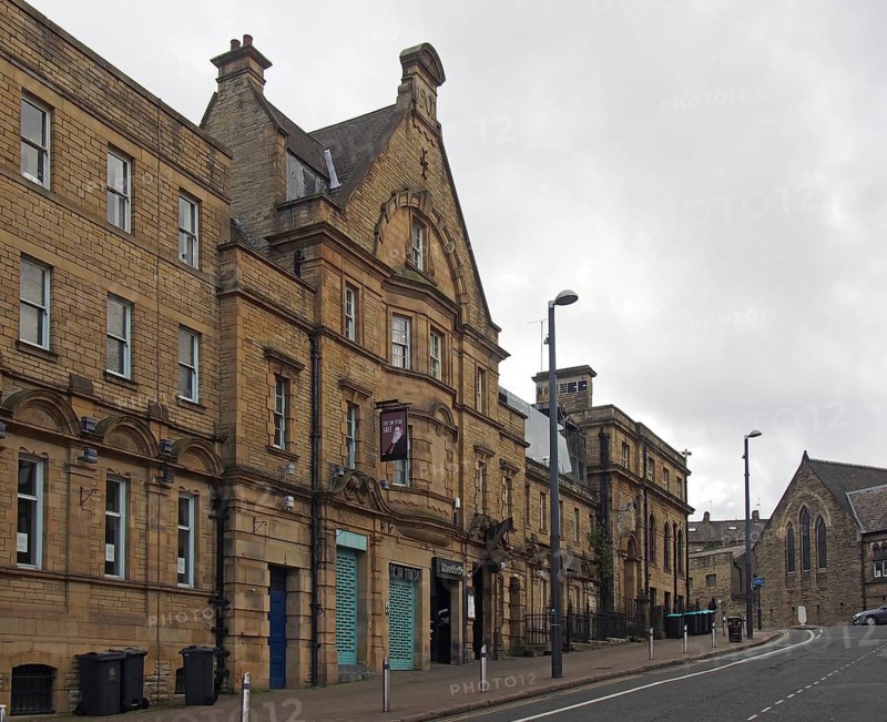 Bradford, west yorkshire, united kingdom, 28 may 2019: closed student bars in the former windsor public baths on great horton road in bradford