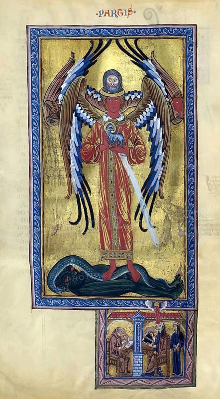 Theophany of Divine Love, Vision from Liber Divinorum Operum, the Book of Divine Works, ca 1225 by Hildegard of Bingen, 1098 – 1179, German Benedictine abbess and polymath