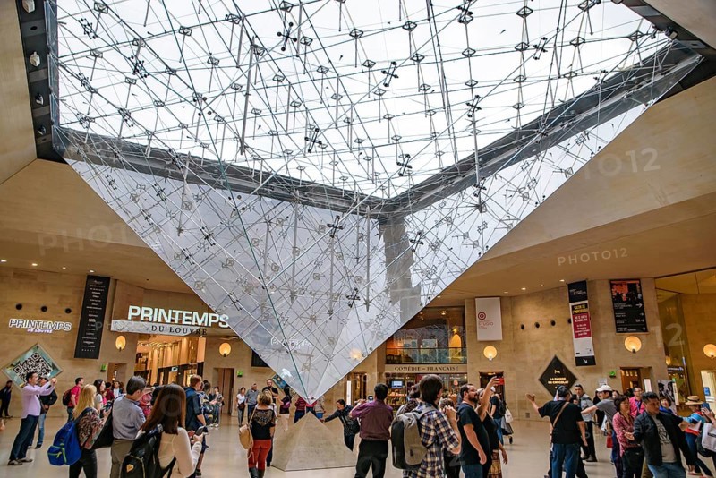 The Louvre Inverted Pyramid in the Carrousel du Louvre in Paris, France, Europe