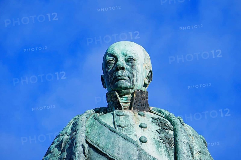 Karl Friedrich Monument on the Schlossplatz in Karlsruhe
