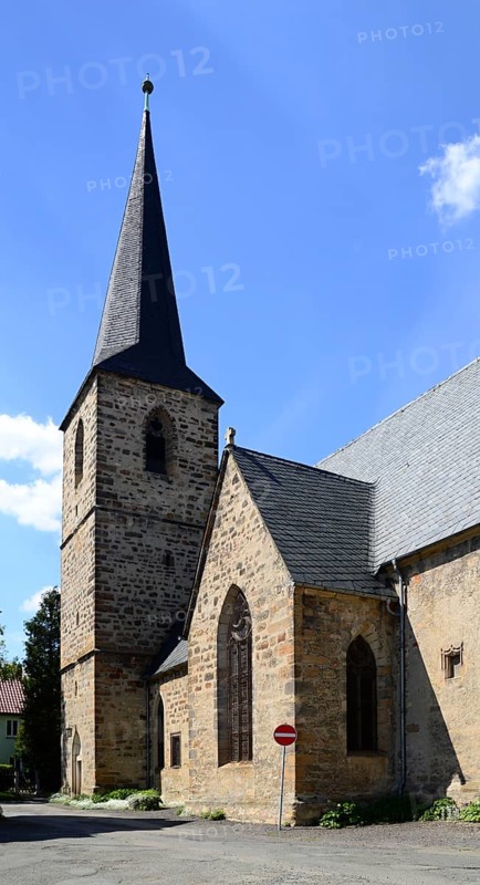 Historical Church in the Town Blankenhain, Thuringia, Germany, Europe