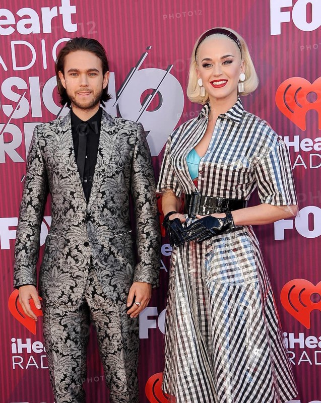 Katy Perry and Zedd at the 2019 iHeartRadio Music Awards held at the Microsoft Theater in Los Angeles, USA on March 14, 2019., Los Angeles, California, USA, North America