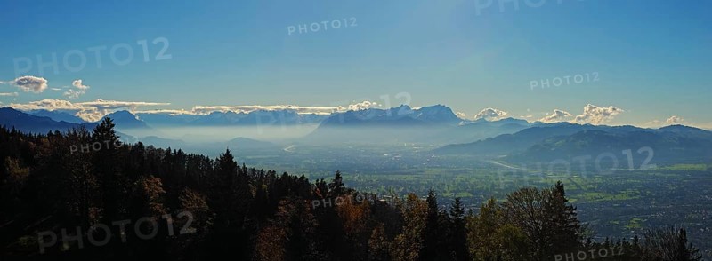 Panoramic view from the Pfänder into the Rhine Valley