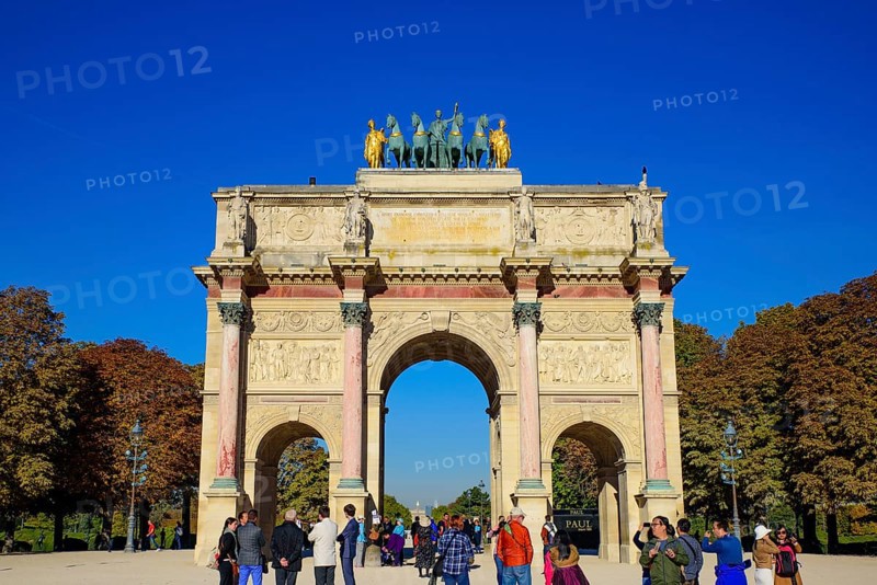 Arc de Triomphe du Carrousel, a triumphal arch in Paris, France, Europe