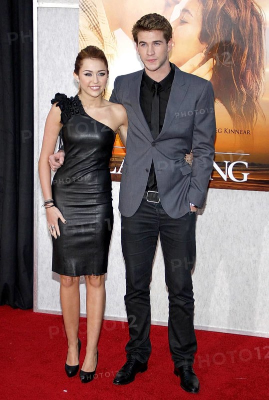 Miley Cyrus and Liam Hemsworth at the Los Angeles premiere of 'The Last Song' held at the ArcLight Cinemas in Hollywood, USA on March 25, 2010
