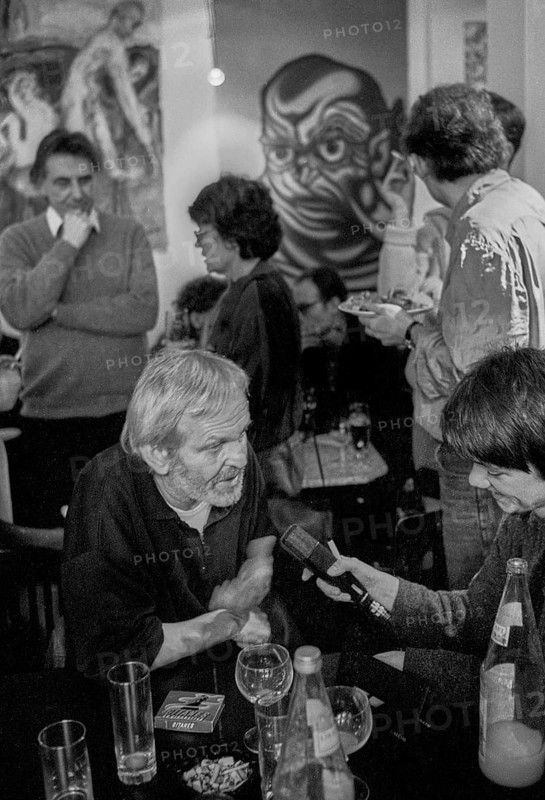 Germany, Berlin, 15.02.1991, discussion round Experience with Censorship, at Haus Drama in Clara-Zetkin-Straße, Klaus Schlesinger in an interview, Europe