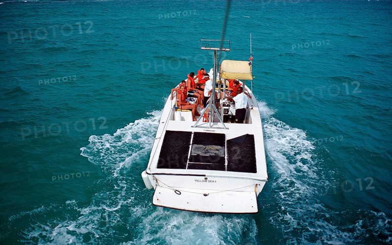 Parasailing boat, Punta Cana, Caribbean, Dominican Republic, Central America