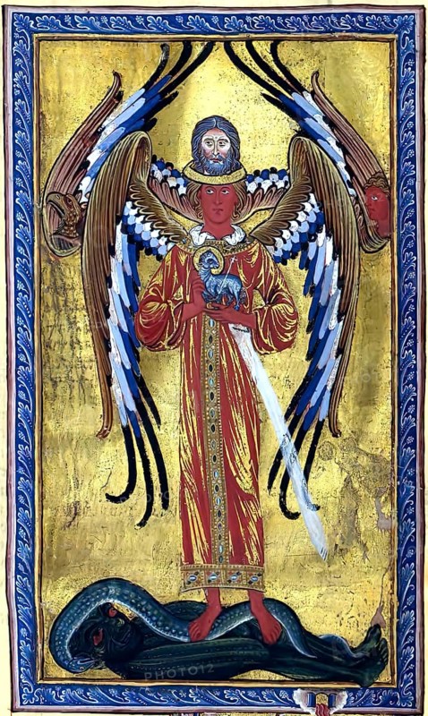 Theophany of Divine Love, Vision from Liber Divinorum Operum, the Book of Divine Works, ca 1225 by Hildegard of Bingen, 1098 – 1179, German Benedictine abbess and polymath