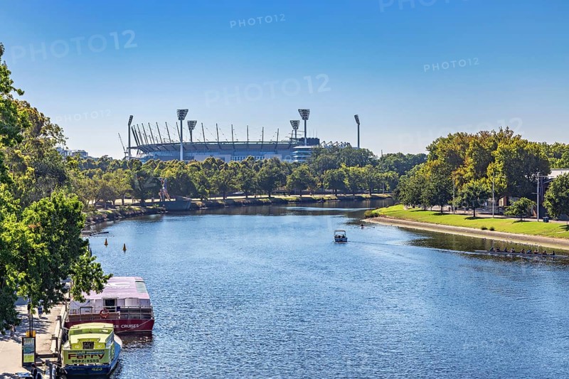 Rod Laver Arena on the Yarra River in Melbourne, Victoria
