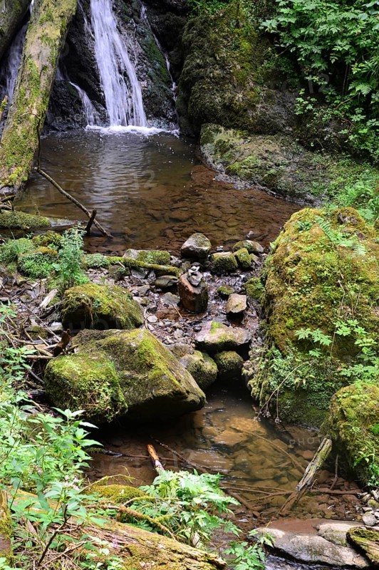 Waterfall in the Canyon Lotenbachklamm in the Black Forest, Baden, Württemberg, Germany. Waterfall in the Lotenbachklamm Canyon in the Black Forest, Baden, Württemberg, Germany, Europe