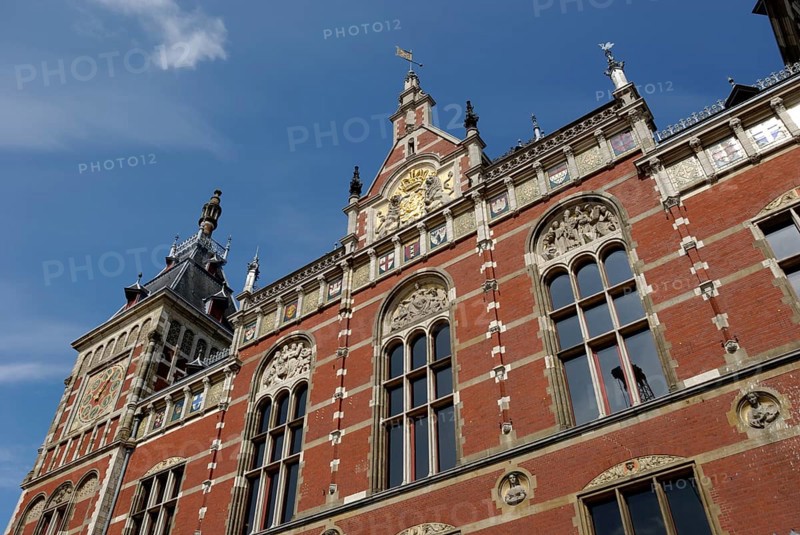 Centraal Station in Amsterdam, Holland