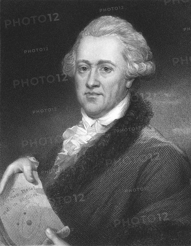 Frederick William Herschel (1738-1822) on engraving from the 1800s. German astronomer, technical expert and composer. Engraved by E. Scriven and published in London by Wm. S. Orr & Co