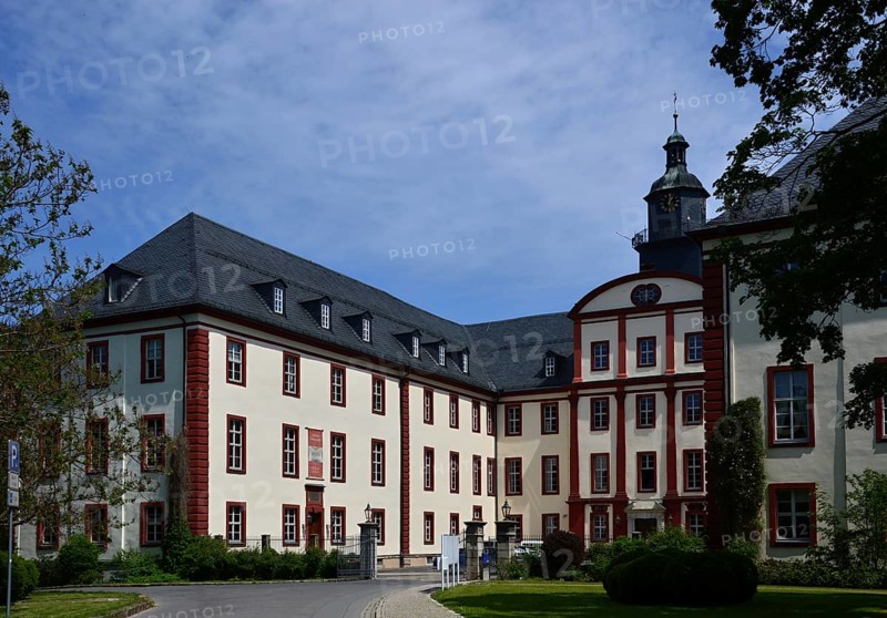 Historical Castle in the Town Saalfeld, Thuringia, Germany, Europe