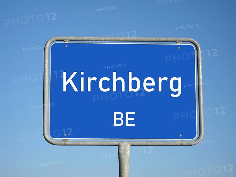 Town sign Kirchberg BE