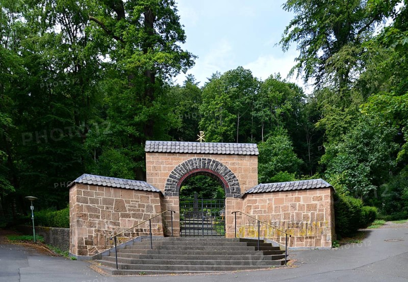 Cemetery at the Historical Abbey Maria Laach, Rhine Land, Palatinate, Germany. Cemetery at the Historical Abbey Maria Laach, Rhineland, Palatinate, Germany, Europe