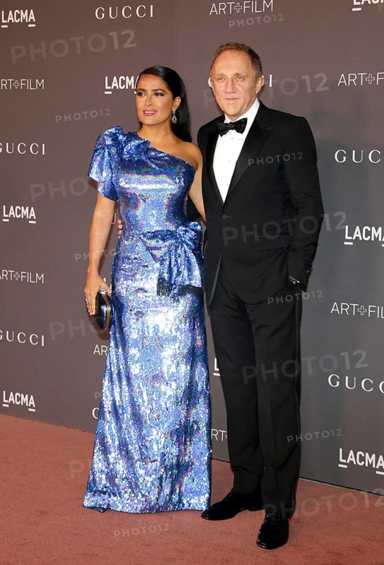 Salma Hayek and Francois-Henri Pinault at the 2017 LACMA Art + Film Gala held at the LACMA in Los Angeles, USA on November 4, 2017