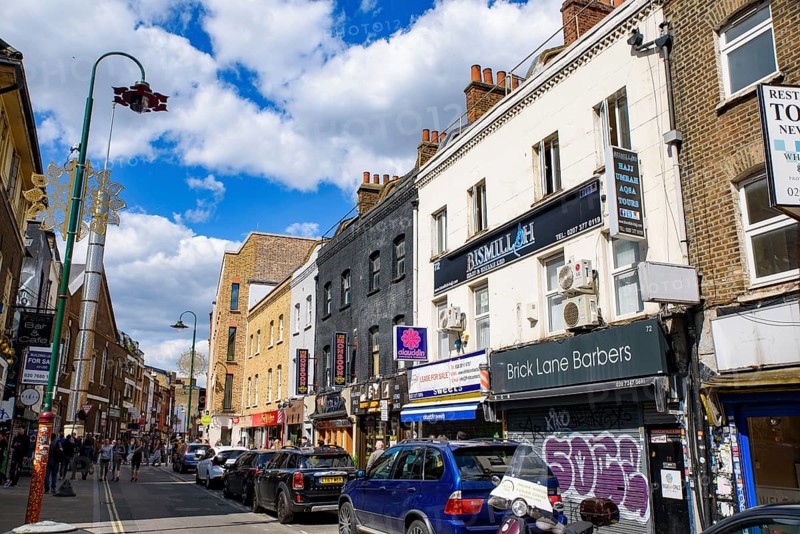 Brick Lane Sunday Market in London, United Kingdom, Europe