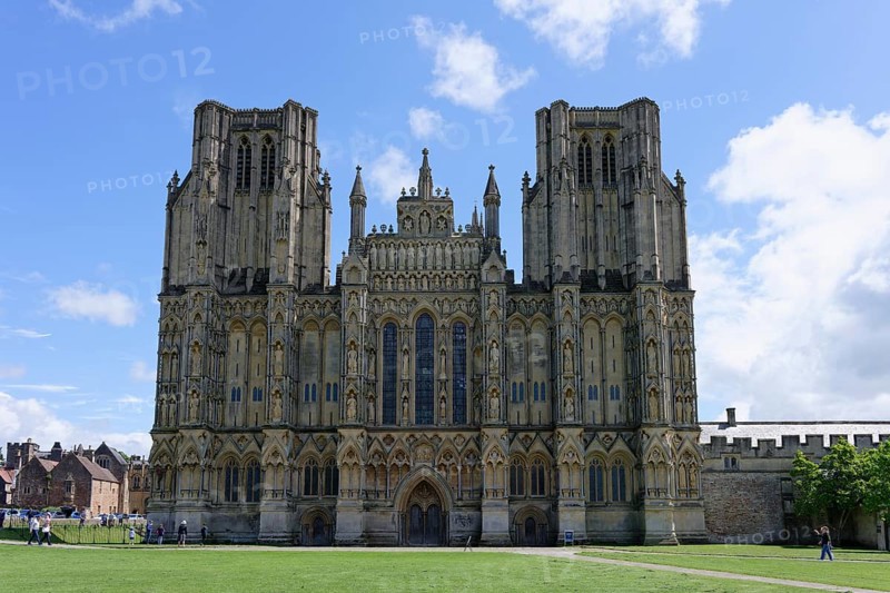 Cathedral Green, Wells Cathedral, Wells, England, Great Britain