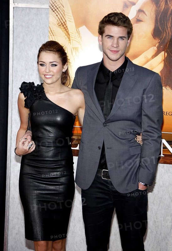 Miley Cyrus and Liam Hemsworth at the Los Angeles premiere of 'The Last Song' held at the ArcLight Cinemas in Hollywood, USA on March 25, 2010