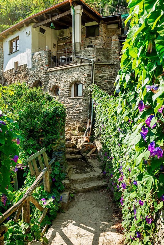 House in mountain village near Vernazza, Italy, Europe