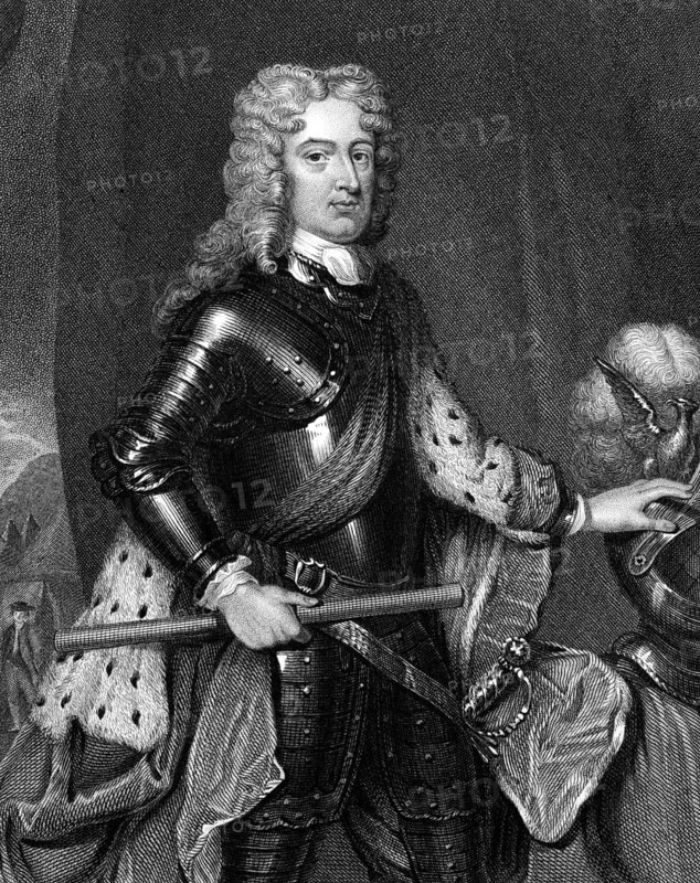 John Churchill, 1st Duke of Marlborough (1650-1722) on engraving from 1830. Prominent English soldier and statesman. Engraved by R.Cooper and published in Portraits of Illustrious Personages of Great Britain, UK, 1830