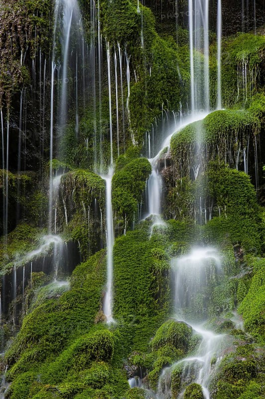 Water cascades in the Wimbachklamm gorge
