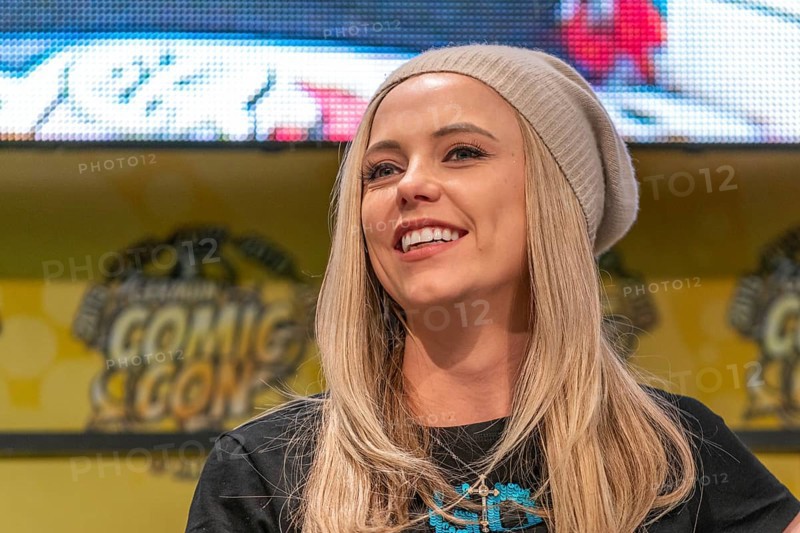 DORTMUND, GERMANY, December 8th 2019: Riley Voelkel (*1990, American actress, The Originals) at German Comic Con Dortmund, a two day fan convention