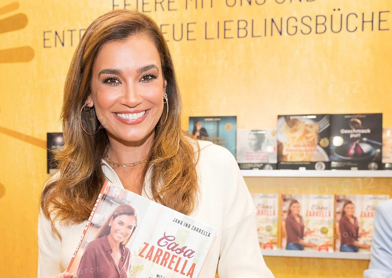 FRANKFURT AM MAIN, Germany, October 22 2022: Jana Ina Zarella at the 74th Frankfurt Book Fair, Europe