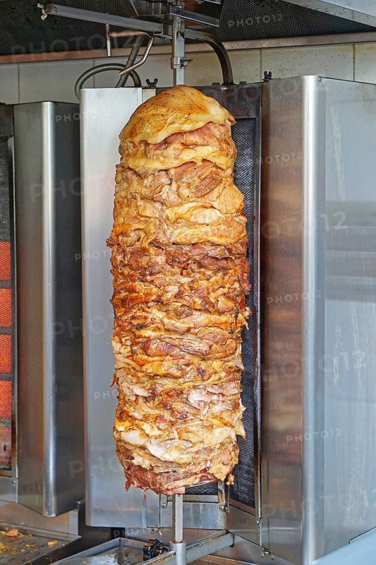 Kebab grill meat at Turkish fast food restaurant