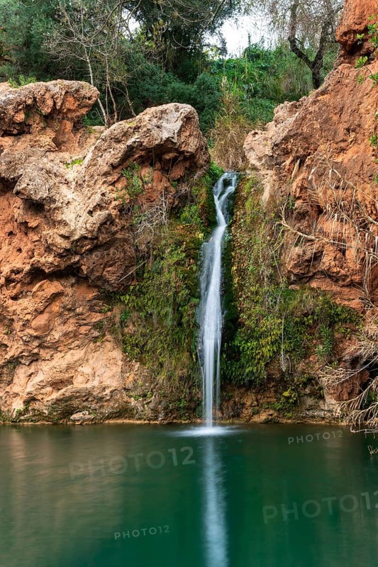 Pego do Inferno waterfall in Tavira Algarve, Portugal, Europe