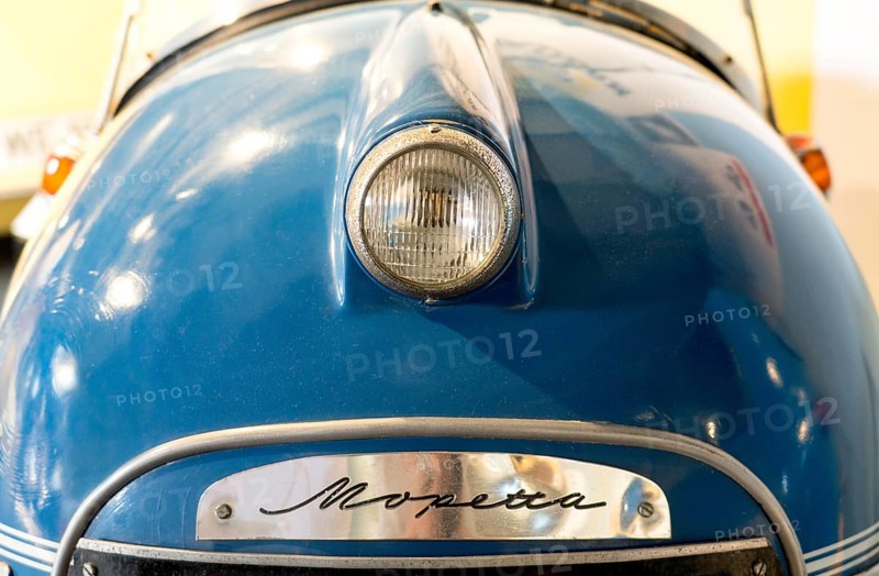 Brütsch Mopetta lettering, by Egon Brütsch, Germany, 1957, PS.SPEICHER Museum, Einbeck, Lower Saxony, Europe