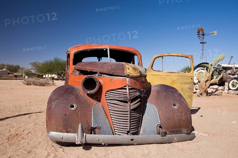 Car wreck in Solitaire, Namib Naukluft Park, Namibia, Africa