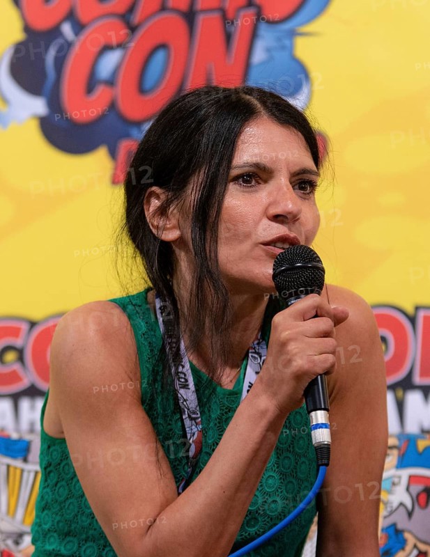 FRANKFURT, GERMANY, MAY 6th 2018: Ghadah Al-Akel (*1965, actress, german voice of Michelle Rodriguez, Blossom (Power Puff Girls), Pharah (Overwatch) at German Comic Con Frankfurt