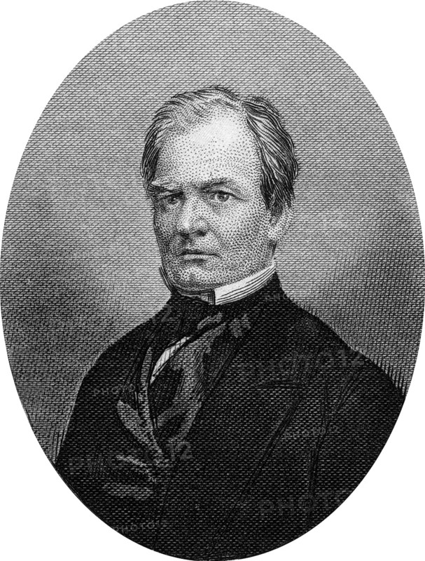 Engraving of Benjamin Franklin Bluff Wade (October 27, 1800 – March 2, 1878), a U.S. lawyer and United States Senator. In the Senate, he was associated with the Radical Republicans of that time. Original engraving by John Buttre, circa 1866