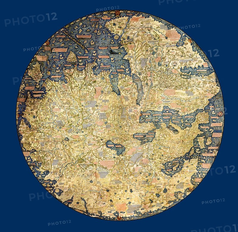The Fra Mauro map, ca 1450 by the Venetian cartographer Fra Mauro