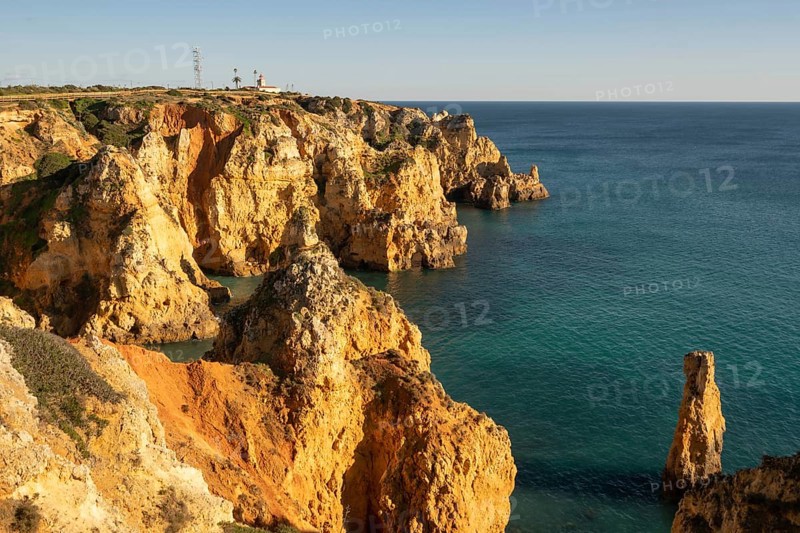 Ponta da Piedade farol lighthouse in Lagos, Portugal, Europe