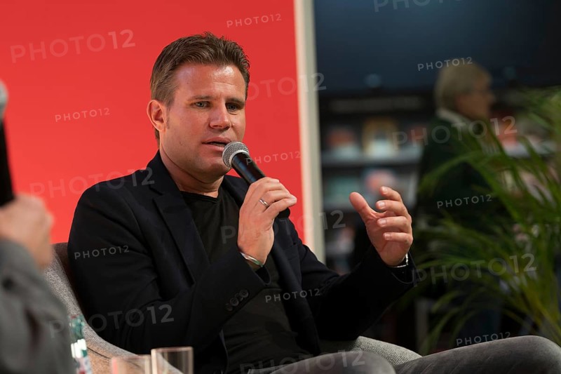 FRANKFURT AM MAIN, Germany, October 22 2023: Felix Brych (*1975, German soccer referee) at the 75th Frankfurt Book Fair, Europe