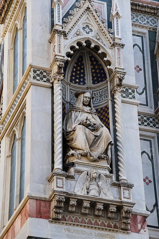 Florence, Italy. September 17, 2023. Famous statues in ancient Florence
