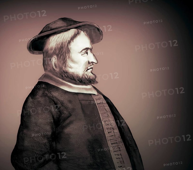 Portrait of Bernhard Krechting, German leader of the Münster Anabaptists, digitally edited