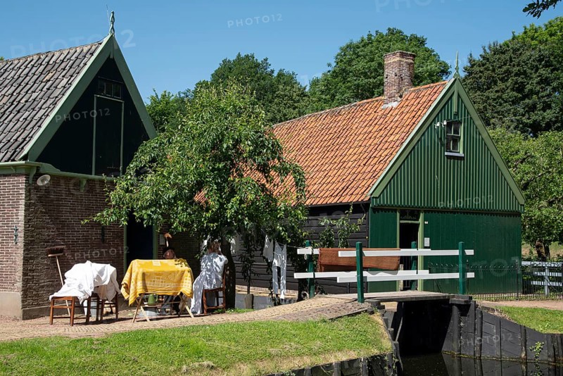 Enkhuizen, Netherlands, June 2022. Various scenes from the Zuiderzee Museum in Enkhuizen