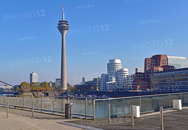 TV tower and O. Ghery Buildings, Rhine Tower and the buildings on the harbour basin