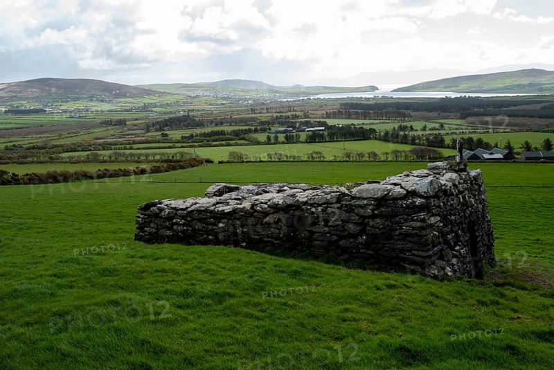 A small medieval oratory named after St. Manchan on the Dingle peninsula. County Kerry, Ireland, Europe