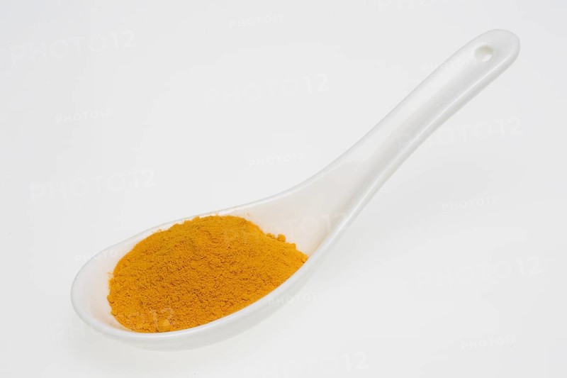 Turmeric (Curcuma longa) or curcume, yellow ginger, saffron root, turmeric, plant species of the ginger family, medicinal plant, dye plant and spice