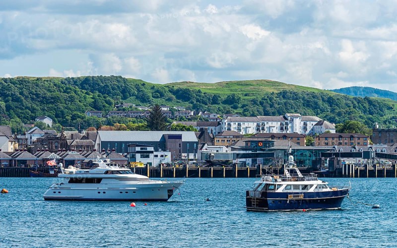 Oban Bay and Marina, Oban, Argyll and Bute, Scotland, UK