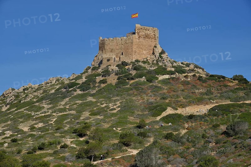 Cabrera Castle, Parque Nacional de Cabrera, Cabrera National Park, Cabrera Archipelago, Majorca, Balearic Islands, Spain, Europe